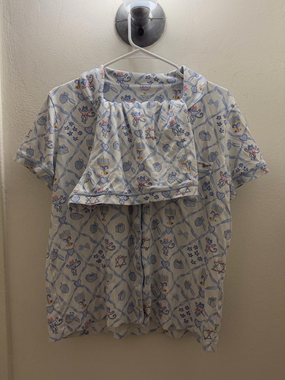 Roller Rabbit x LoveShackFancy Starry Nights Lattice Polo Pajamas XL